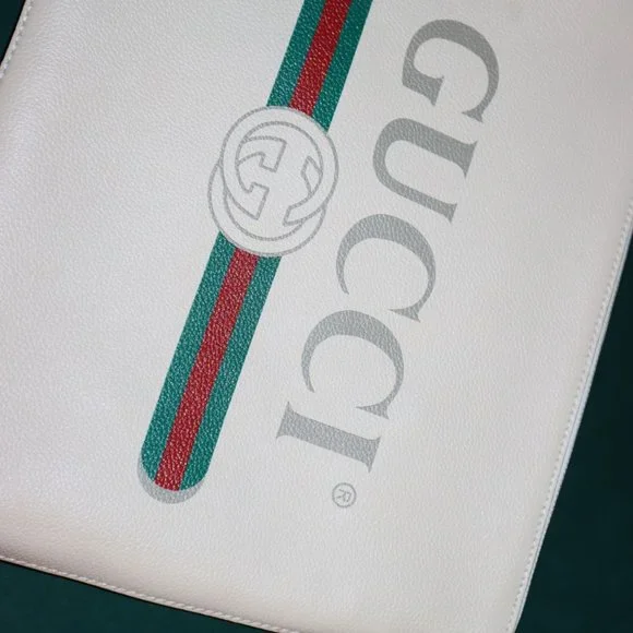White Gucci Sherry line leather pouch - Picture 2 of 10